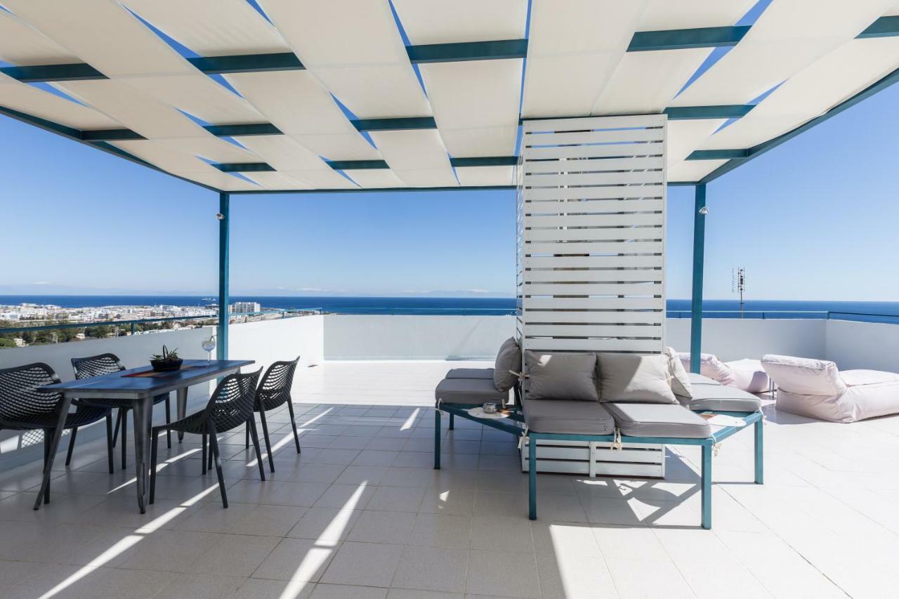 Groovy & Cozy Apt With Private Seaview Rooftop Terrace Rhodes City Eksteriør bilde